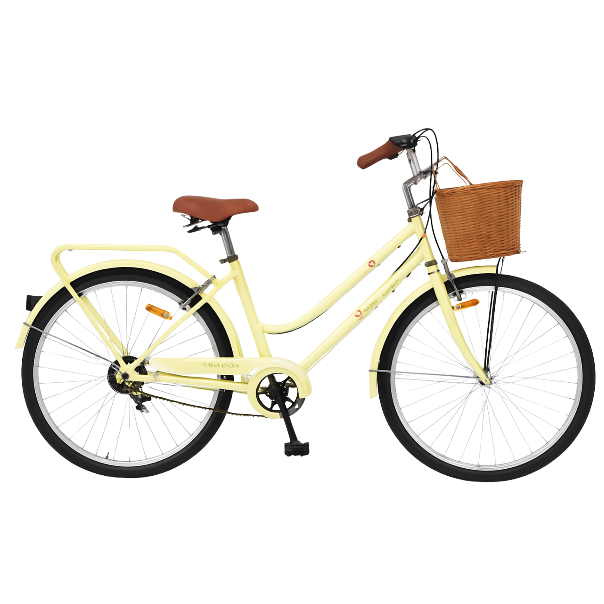 womens bicycle yellow 6725 Ladies Cruiser Bike 26