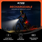 F52 800 Lumens Front Light night cycling illumination