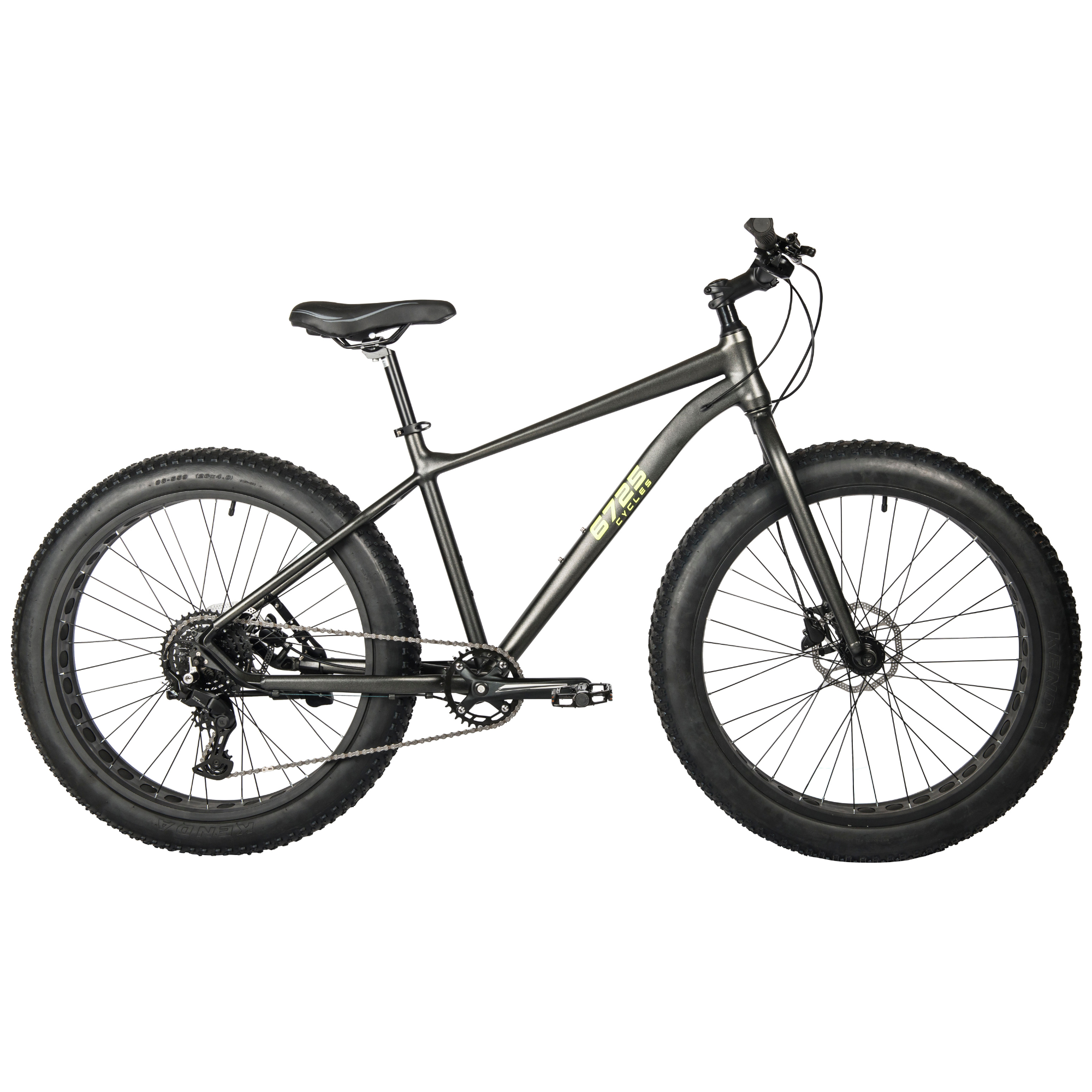 6725 H-Series Fatbike side view 26x4.0 fat tyres