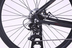 Close-up of the rear wheel and gear system of the 6725 Axis 700c Commuter Bike.