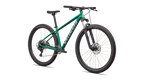 2026 Specialized Rockhopper Sport mountain bike in green, designed for trail-ready performance and durability.