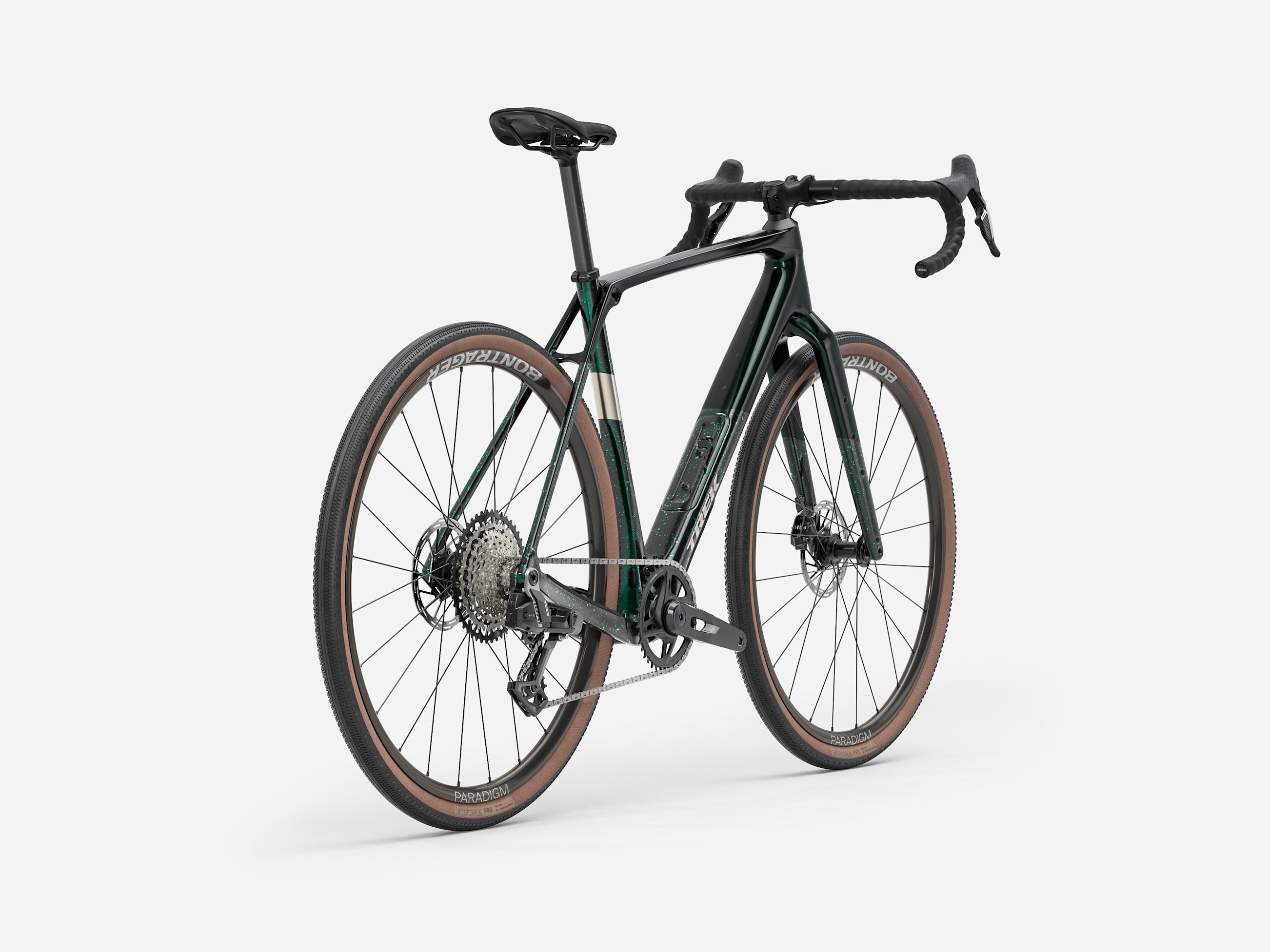 rear-angle view of Trek Checkpoint SL 6 AXS carbon bike with wireless derailleur