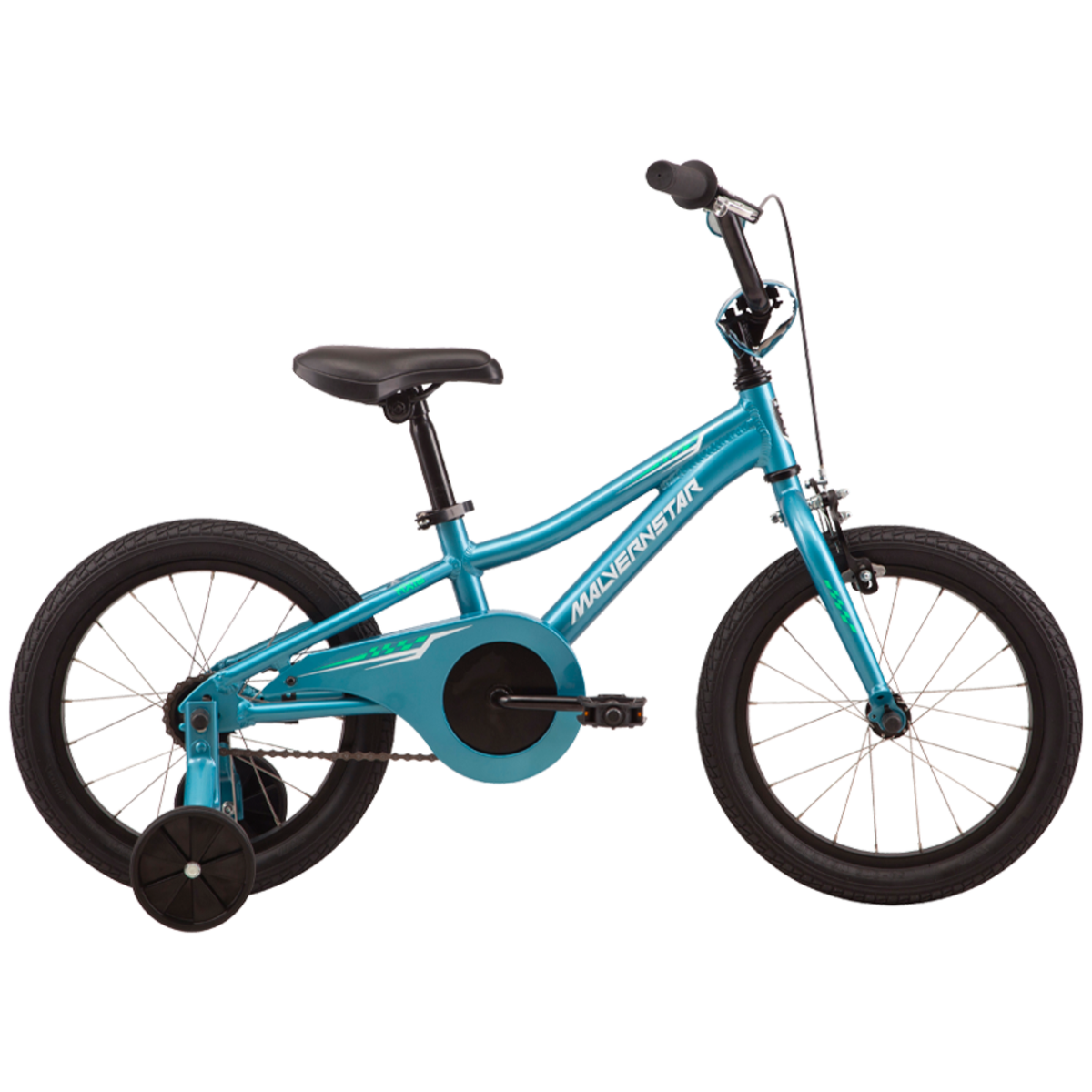 side view of Malvern Star MX16 16-inch kids bike with lightweight alloy frame