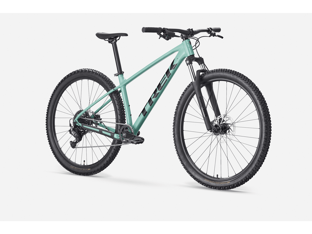 2026 Trek Marlin 4 Gen 3 Mountain Bike showcasing versatile design for trails and commuting.
