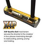 X4P Quattro four-sided locking mechanism on OnGuard Pitbull crossbar