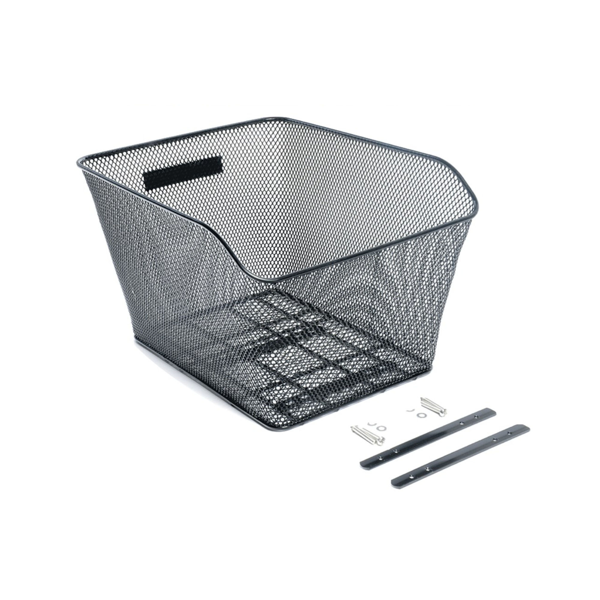 Azur Rear Bike Basket Mesh - Black side view
