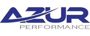 AZUR Performance logo with blue and black text on a white background