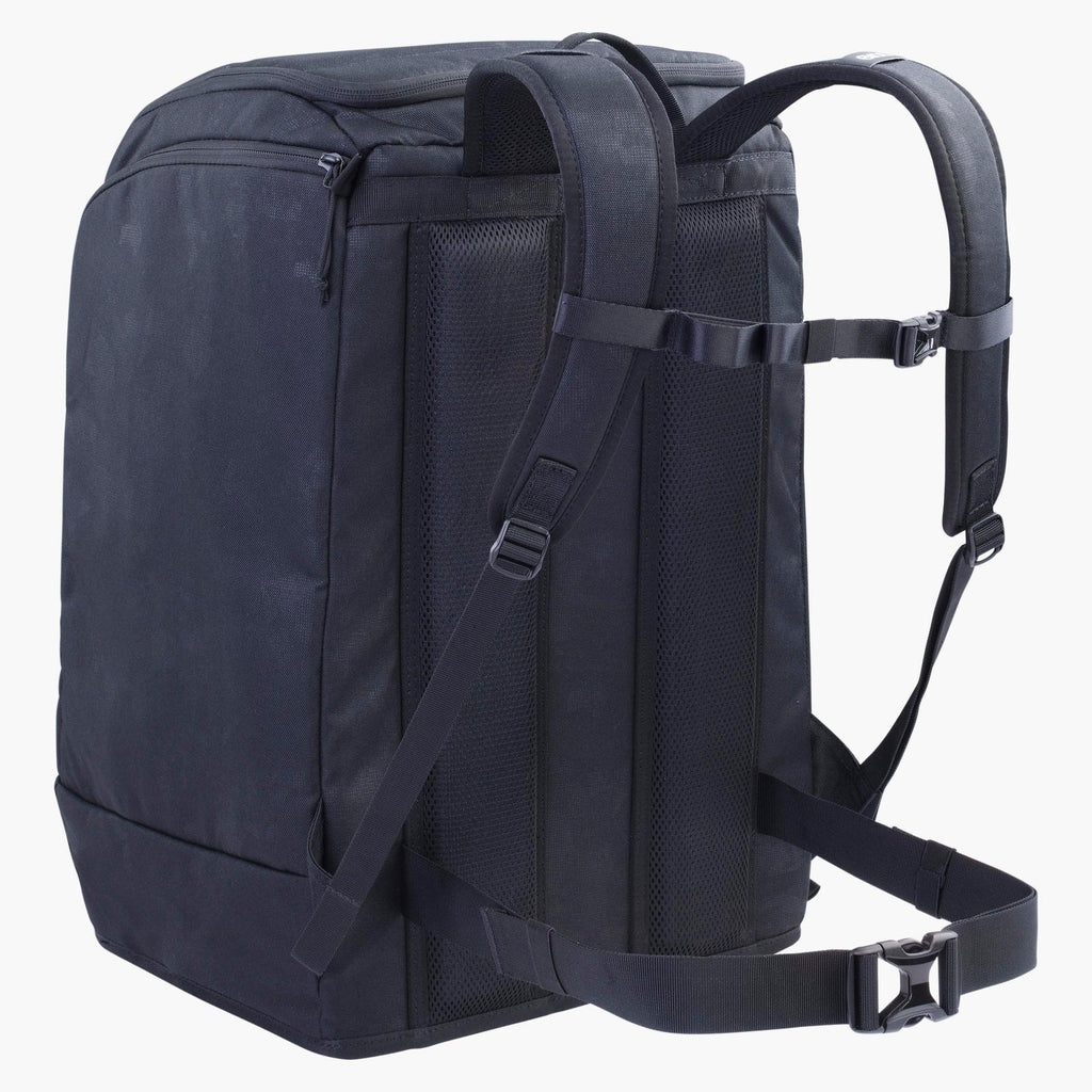 reinforced recessed base of Evoc Gear Backpack 60 for stability